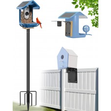 XDW-GIFTS Bird House Pole, 1 Pack 109 Inch Metal Bird Feeder Pole for Outdoor, with 5-Prong Heavy Duty Base for Birdhouse Mounting, Weather Station XDW-GIFTS Bird House Pole, 1 Pack 109 Inch Metal Bird Feeder Pole for Outdoor, with 5-Prong Heavy Duty Base for Birdhouse Mounting, Weather Station