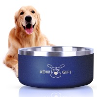 XDW-GIFTS Stainless-Steel Double-Wall Non-Skid Non-Spill Dog-Bowl XDW-GIFTS Stainless-Steel Double-Wall Non-Skid Non-Spill Dog-Bowl