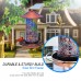 Solar Bird Feeder for Outside - Mosaic Copper Outdoor Hanging Lantern