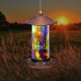 Solar Bird Feeder for Outside - Mosaic Copper Outdoor Hanging Lantern